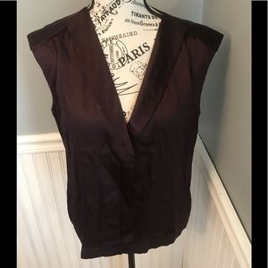 NWT Jigsaw Wine sleeveless blouse XS